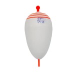 Polystyrene fishing float, weight approximate 50 grams, white color